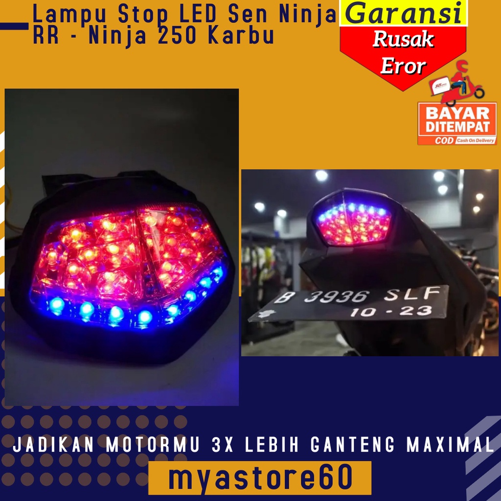 Lampu Stop LED Sen Stop Lamp Ninja RR - Stoplamp Sein LED Ninja 250 Karbu