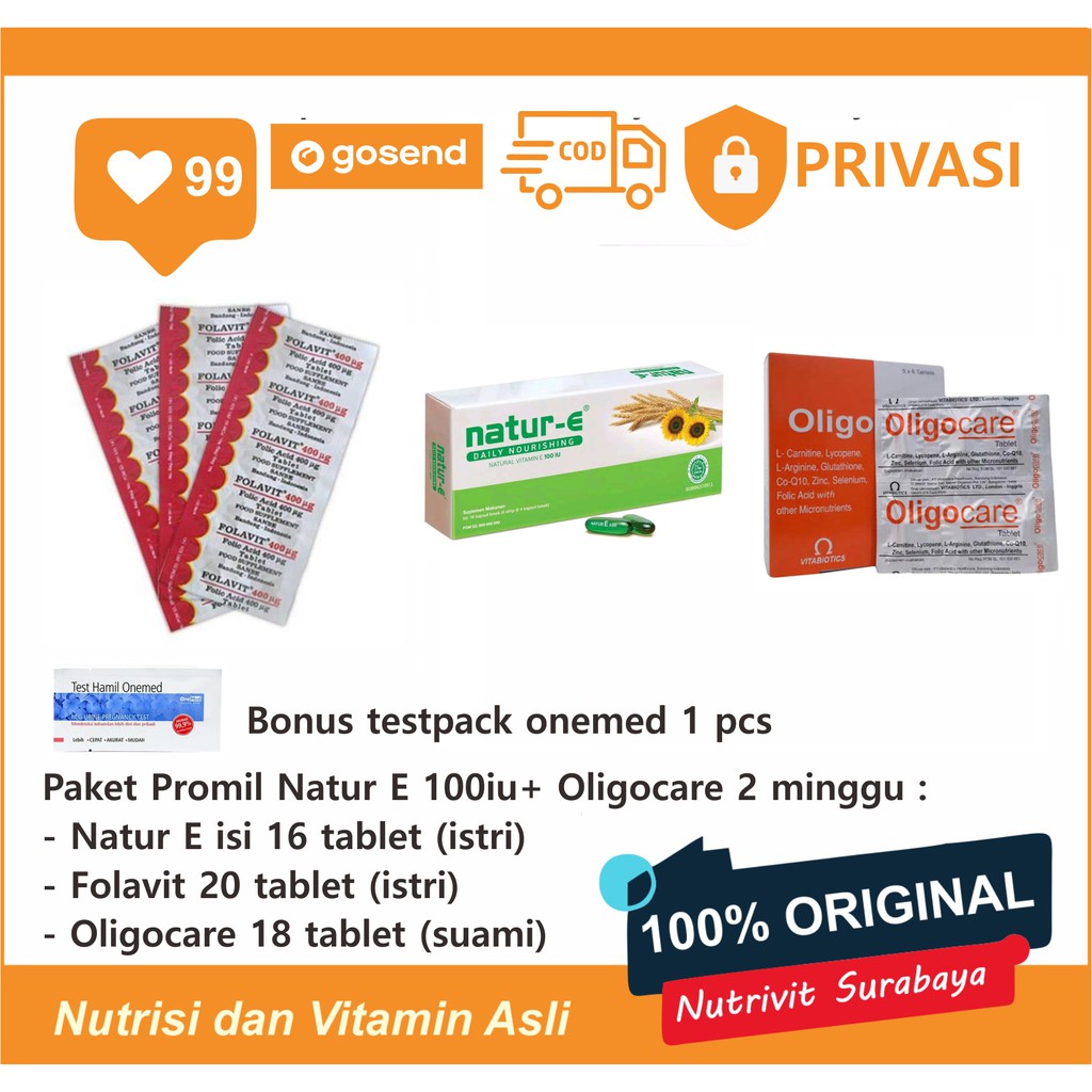 PROMIL SUAMI ISTRI NATUR E, FOLAVIT DAN OLIGOCARE