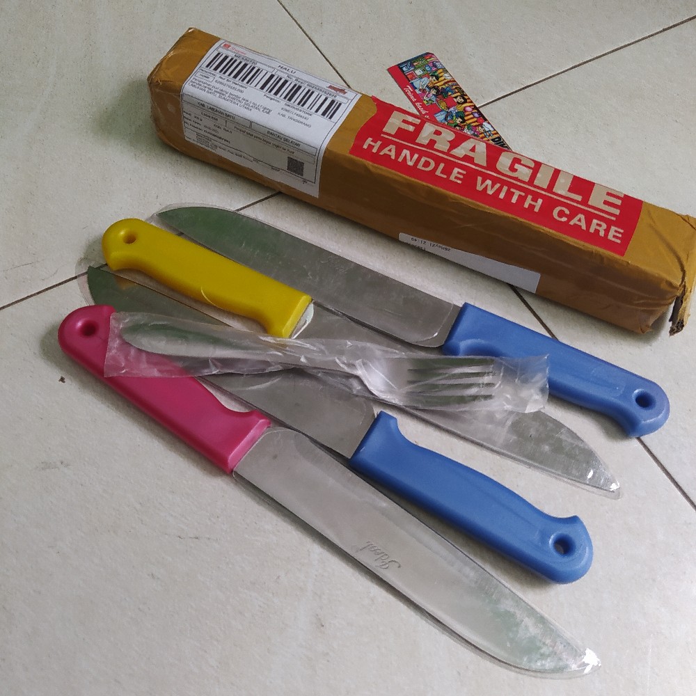 Pisau Dapur - Pisau Masak - Pisau Murah Stainless Steel Ideal Id119