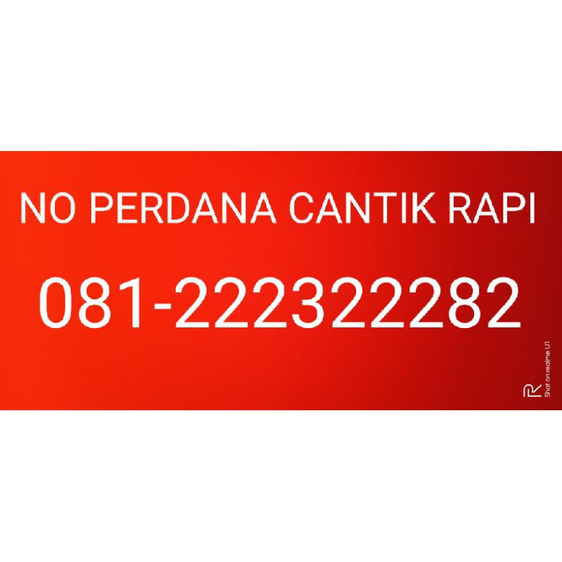 NO PERDANA SIMPATI CANTIK SUPER RAPI