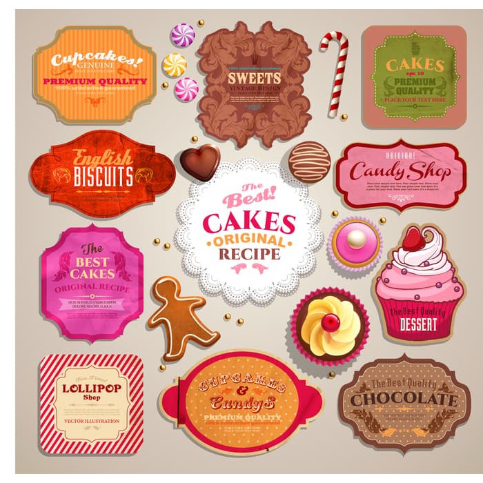 Sticker Label Toples, Sticker Kue Kering, Sticker Label ...