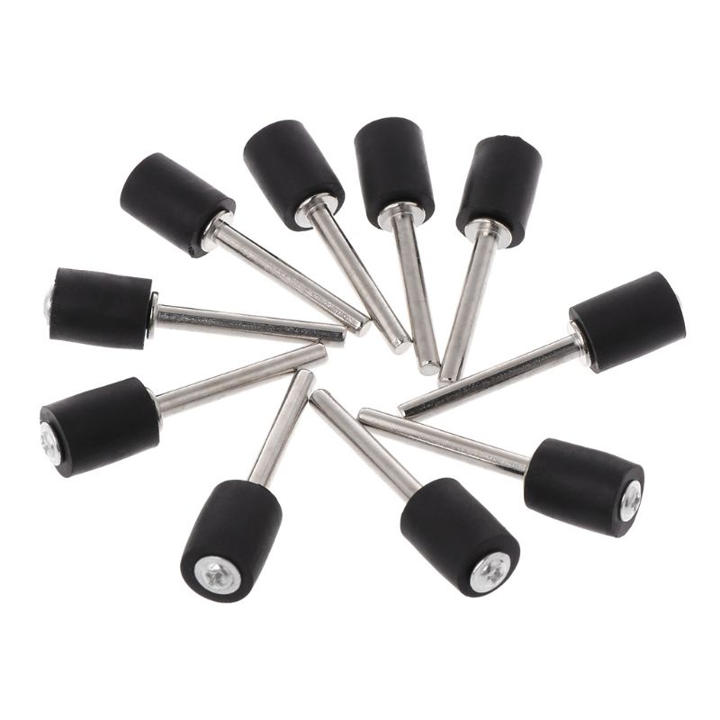Gro Replacement Part for M.C 10Pcs Drum Rubber Mandrels 1 / 8 &quot;Shank for Sanding Sleev