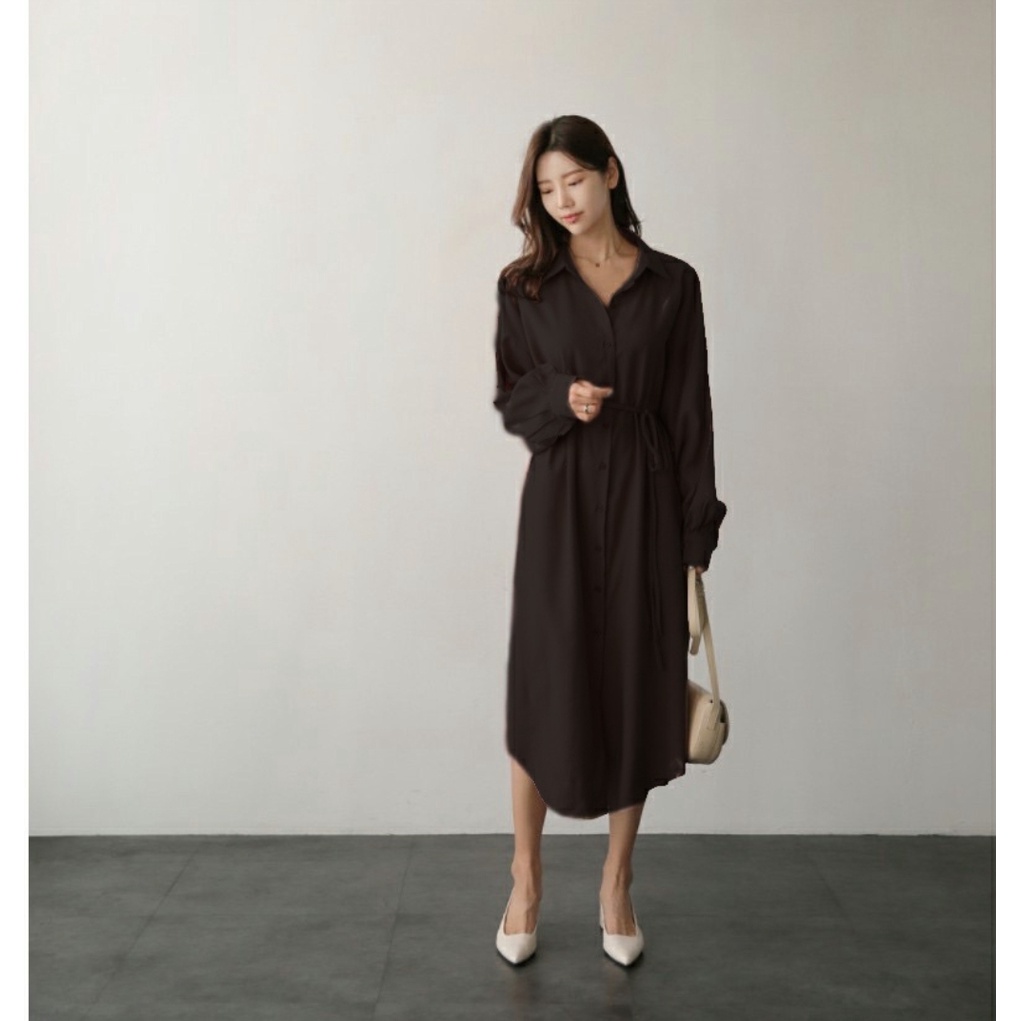 [GLFK] Tunik Dewasa Korea Terbaru / Baju Korea Tunik Panjang / Tunik Lengan Panjang Wanita Terbaru / Tunik Polos Kekinian