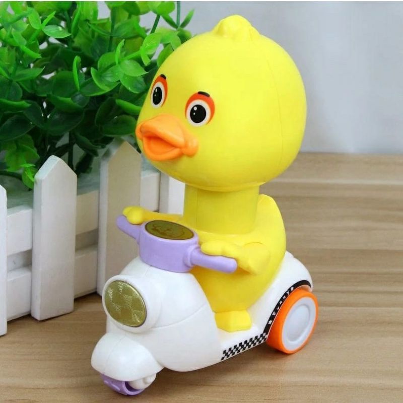 Bebek tekan mainan anak - Mainan anak motor tanpa baterai bebek balap