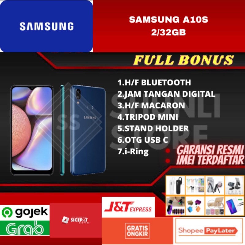 SAMSUNG A10S RAM 2/32GB 3/32GB NEW 100% ORIGINAL GARANSI RESMI