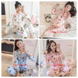  Baju  tidur  wanita set PP satin  premium import  all size 