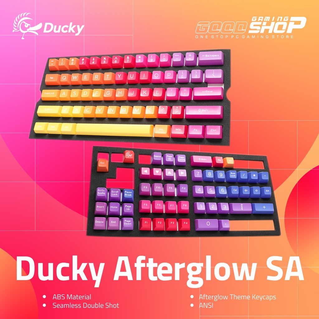 Ducky Keycap Set SA / PBT Seamless Double Shot - Variant Keycaps Theme