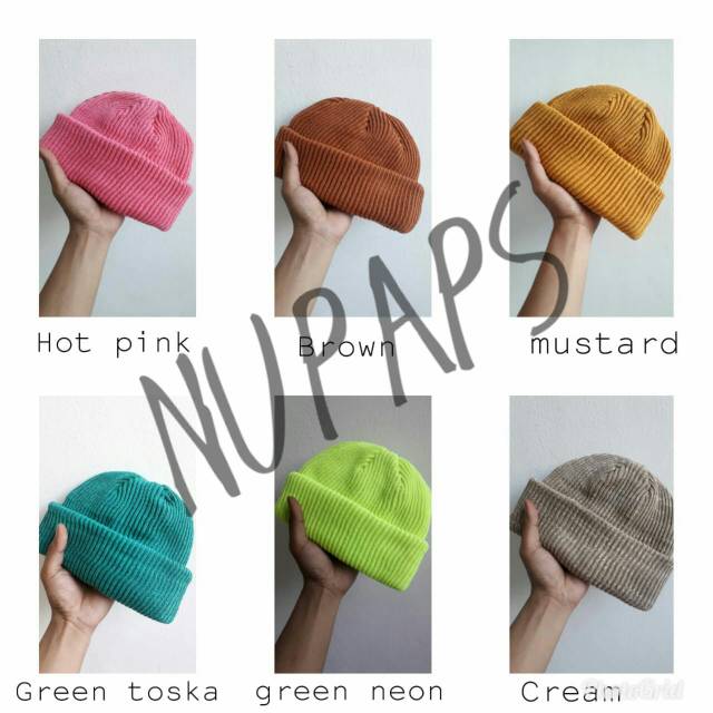 QUALITY DISTRO Topi kupluk,short beanie hat skate series beani polos model pendekkupluk rajut dewasa