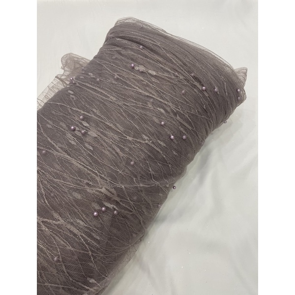 kain Tulle akar mutiara-Mystic Purple