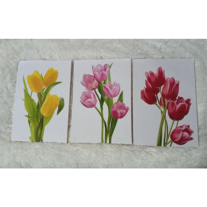 wall decor bunga tulip - hiasan dinding bunga tulip - pajangan dinding bunga tulip