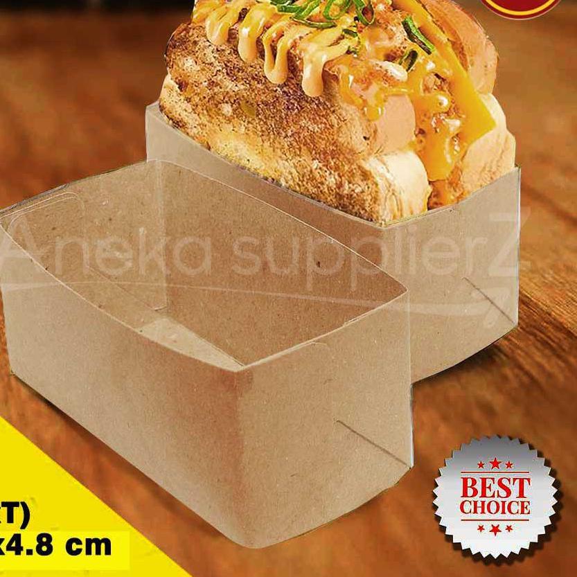 

Barang Bagus Kotak Dus Roti Bakar - Toast - Tanpa Tutup | KRAFT COKLAT (S) - 100 pcs,,