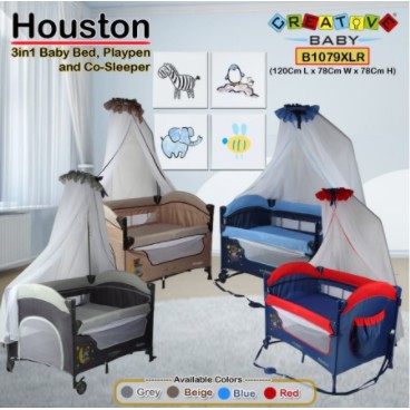 BABY BOX CREATIVE BABY B 1079 XLR HOUSTON BY PLIKO MURAH RANJANG BAYI LIPAT