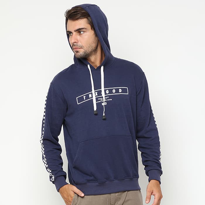 17SEVEN HOODIE THXGOD - Navy