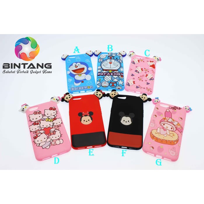 SOFT CASE GAMBAR KARTUN TELINGA BONEKA KARTUN OPPO A71