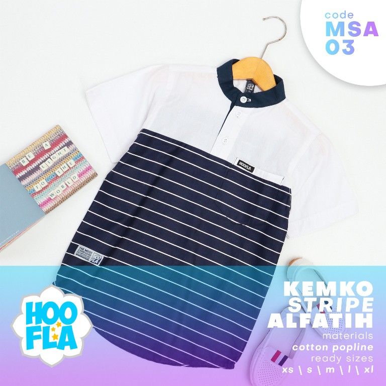 MSA | HOOFLA KIDS KAOS KEMEJA KOKO KEMKO ALFATIH DISTRO ANAK BRANDED MUSLIM COWOK