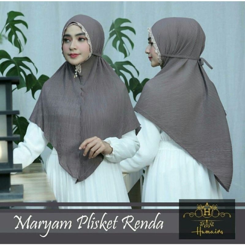 Bergo Maryam Plisket renda