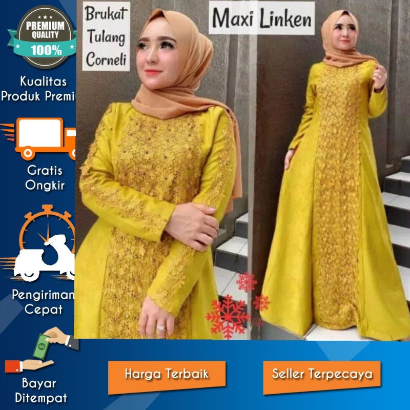 ⭐⭐⭐⭐⭐Model Baju Gamis Brokat Pesta Muslim Terbaru di Tahun 2019/2020