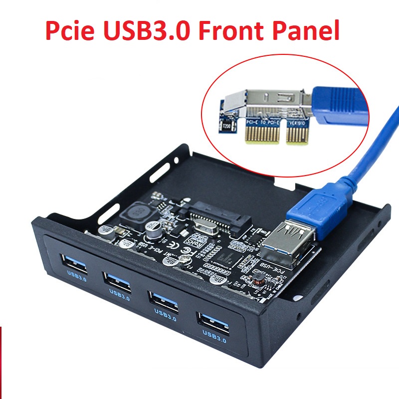 Front Panel USB Pcie 4 Port USB3.0 High Speed 3.5 inch