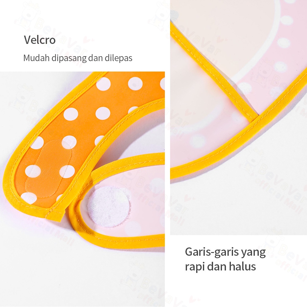 BEVAVAR Slaber Bayi Tahan Air Baby Bibs Celemek Makan Bayi Waterproof