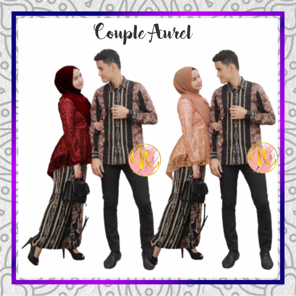 Maura Couple - Sania Ruffle Batik Couple Ori Ndoro Jowi DNT Garansi Termurah Shopee - couple aurel