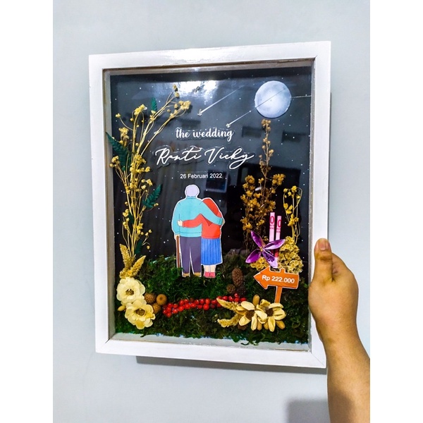 Frame Mahar Wedding Rustic 30x40cm