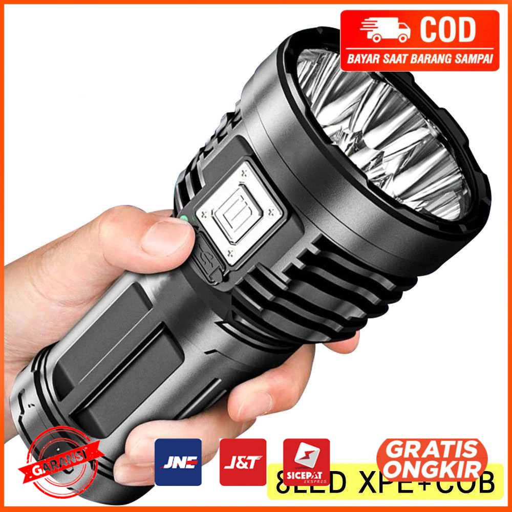 Senter LED Flashlight Waterproof USB Rechargeable XPE COB S11