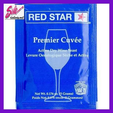 

Giragi- Wine Yeast Red Star Premier Cuvee 5Gr -Makanan-Minuman.