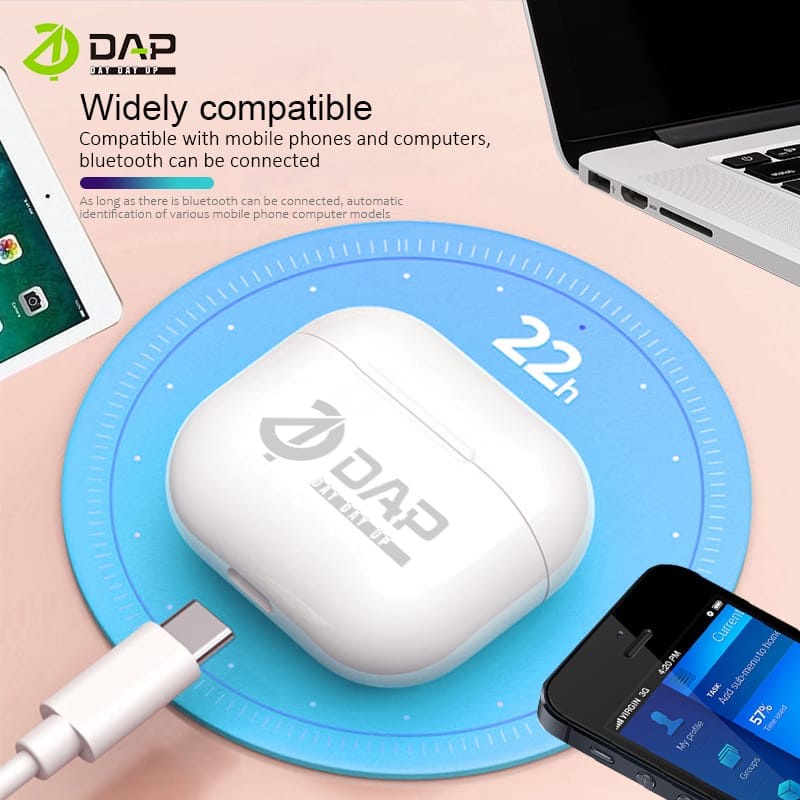 Headset Bluetooth DAP D-T02 Handsfree Bluetooth DAP D-T02 Earphone Wireless DAP D-T02 EXTRA BASS ORIGINAL