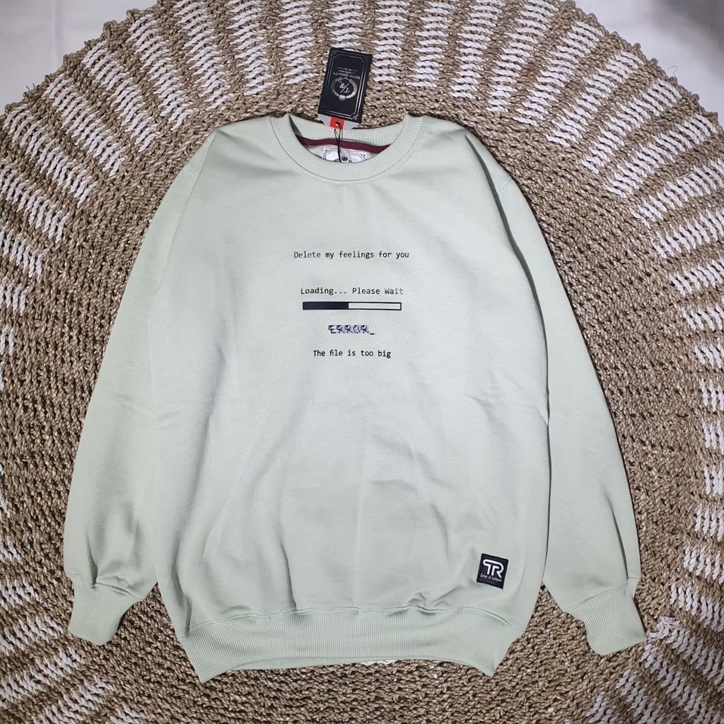 Sweater Crewneck Error Warna Cream Suwiter Pria Wanita Switer Distro Original Erfolg Clothing Brand Lokal Bandung Sweatshirt Oversize Import Jumbo Bahan Tebal Fleece Swater Basic Japanese Korean Style Gaya Kekinian 2022