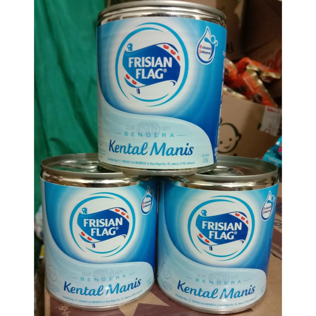

Frisian Flag susu kental manis 370gr kaleng.
