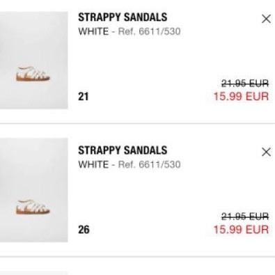 Strappy sandals zara