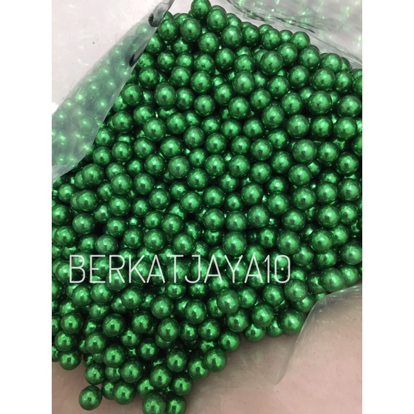 Sprinkle Mutiara Pearl Hijau Edible 20gr Dekorasi Kue Topping Cake