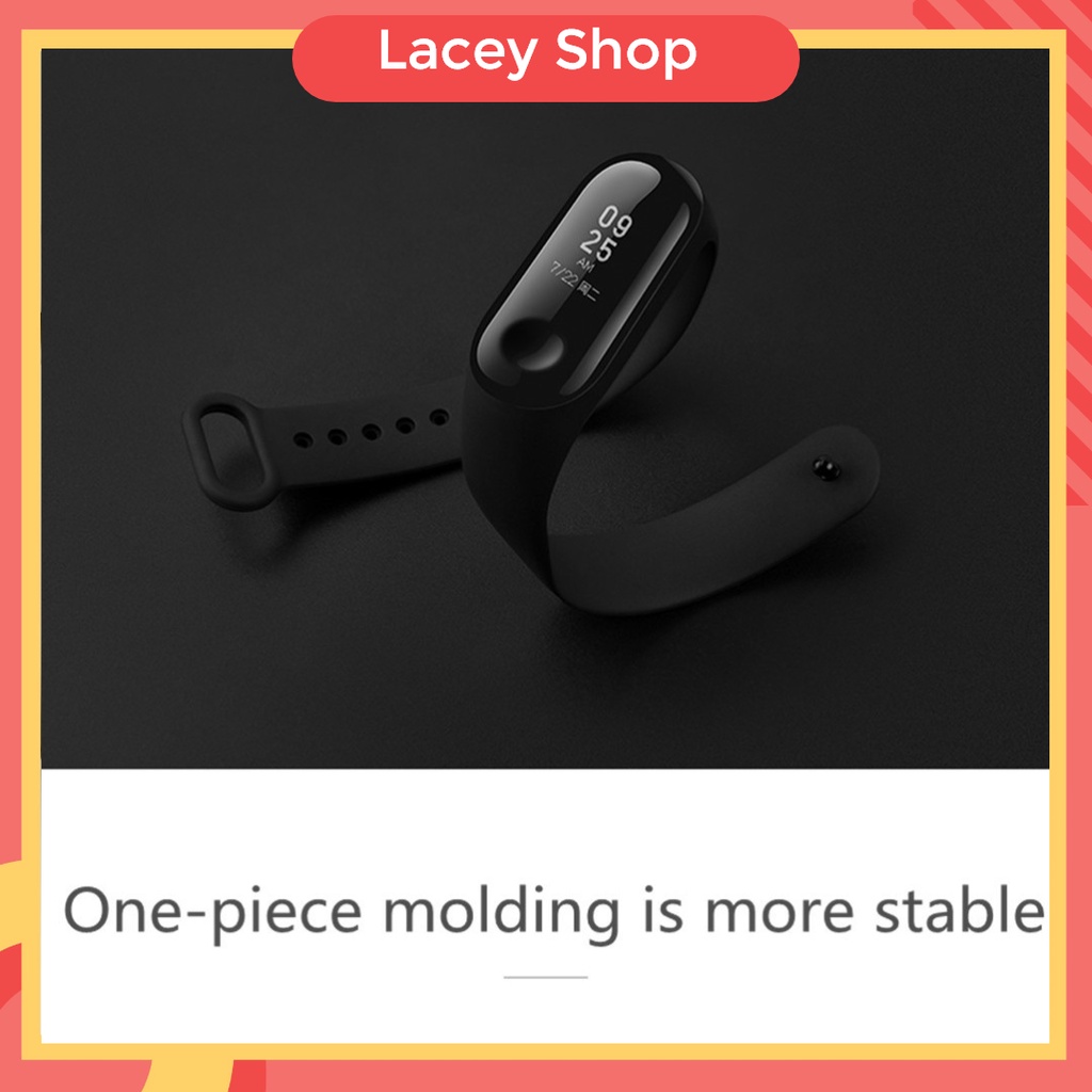 Silicone Strap Xiaomi Mi Band 3 4 5 6 7 Tali SmartBand