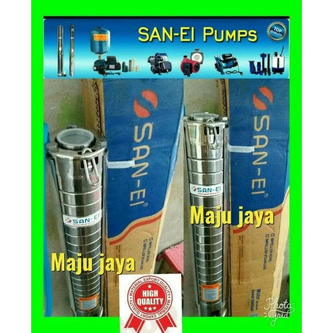 Pompa Satelit 2Hp Stainless Kabel San Ei Submersible Hiflow Leo Drakos