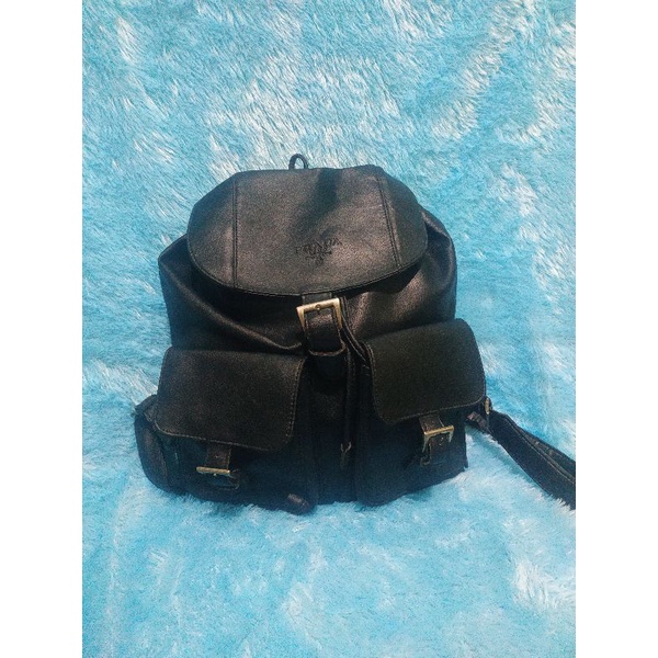 tas ransel kulit preloved Prada original