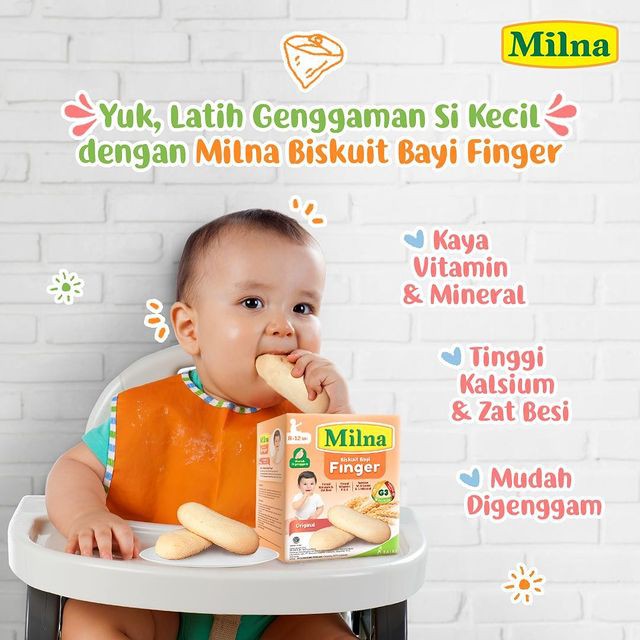 MILNA BISKUIT BAYI 6 BULAN 8 BULAN SEHAT | SNACK CEMILAN MAKANAN BAYI