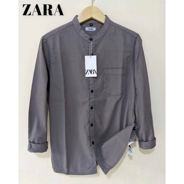 Kemeja Pria Lengan Panjang ZARA Shanghai Slimfit // Kemeja Pria Casual // Kemeja Panjang Pria Shanghai Terbaru // Kemeja ZARA Terlaris