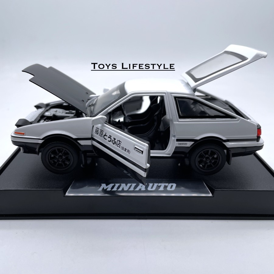 Mobil MiniAuto Diecast - Toyota Trueno AE86 Initial D Skala 1:32