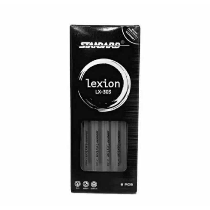

STANDARD Pen Pulpen Lexion LX-303 isi 6 Bulpen / Ballpoint / Bolpen / Bolpoin / Pena / Polpen