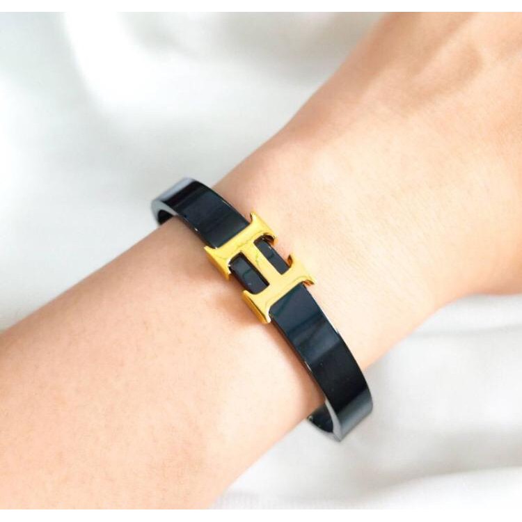 gelang keramik model terbaru hias emas asli kadar 875