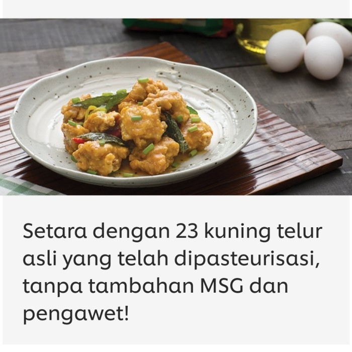 

PRODUK TERBAIK - KNORR SALTED EGG 270GR