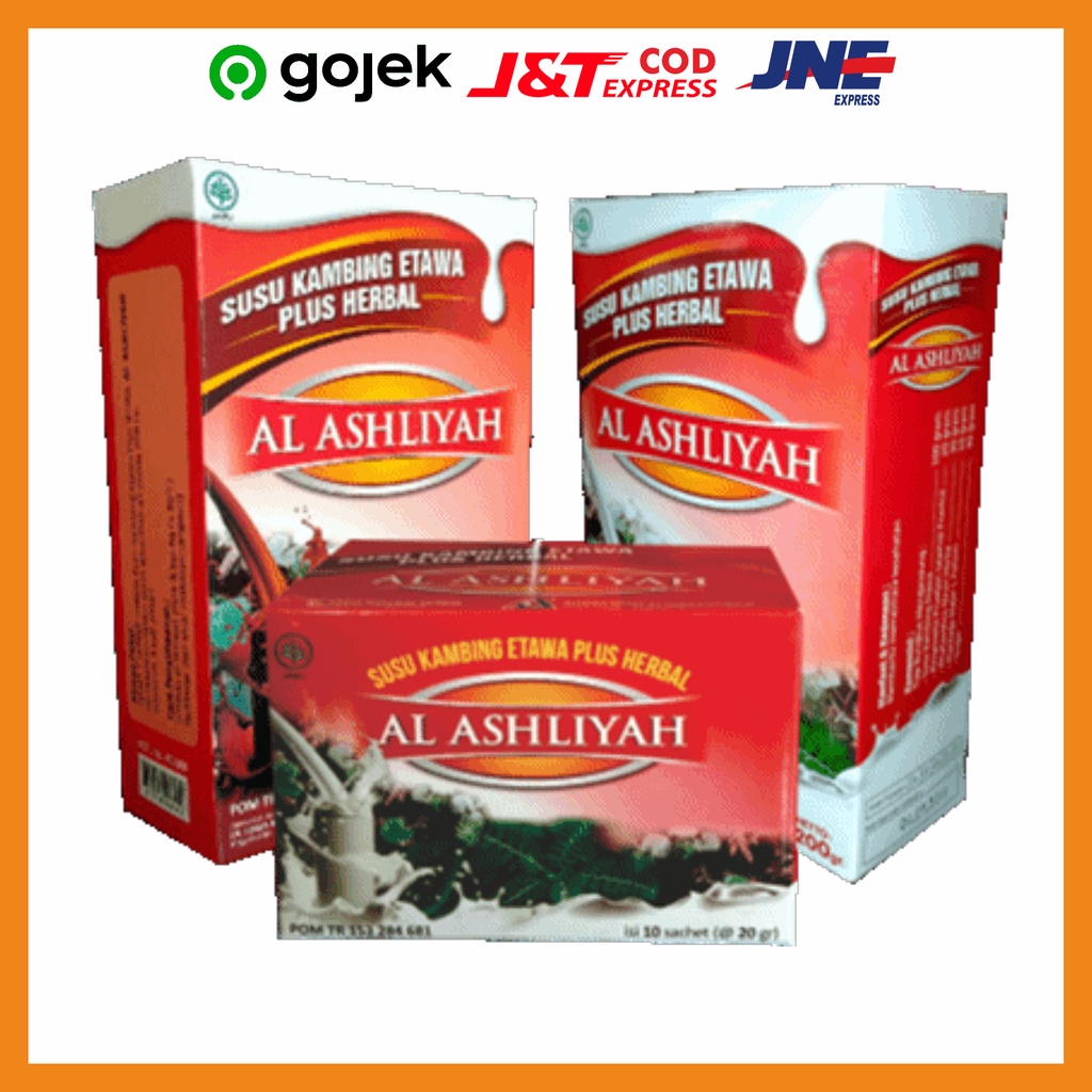 

Susu Kambing Al Ashliyah tersedia sachet dan 200 gram susu kambing plus herbal pegagan
