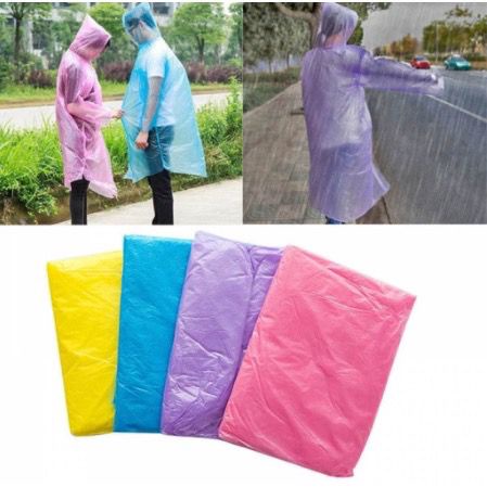 OS Jas Hujan M / Plastik Sekali Pakai / RainCoat Plastic Disposable Emergency