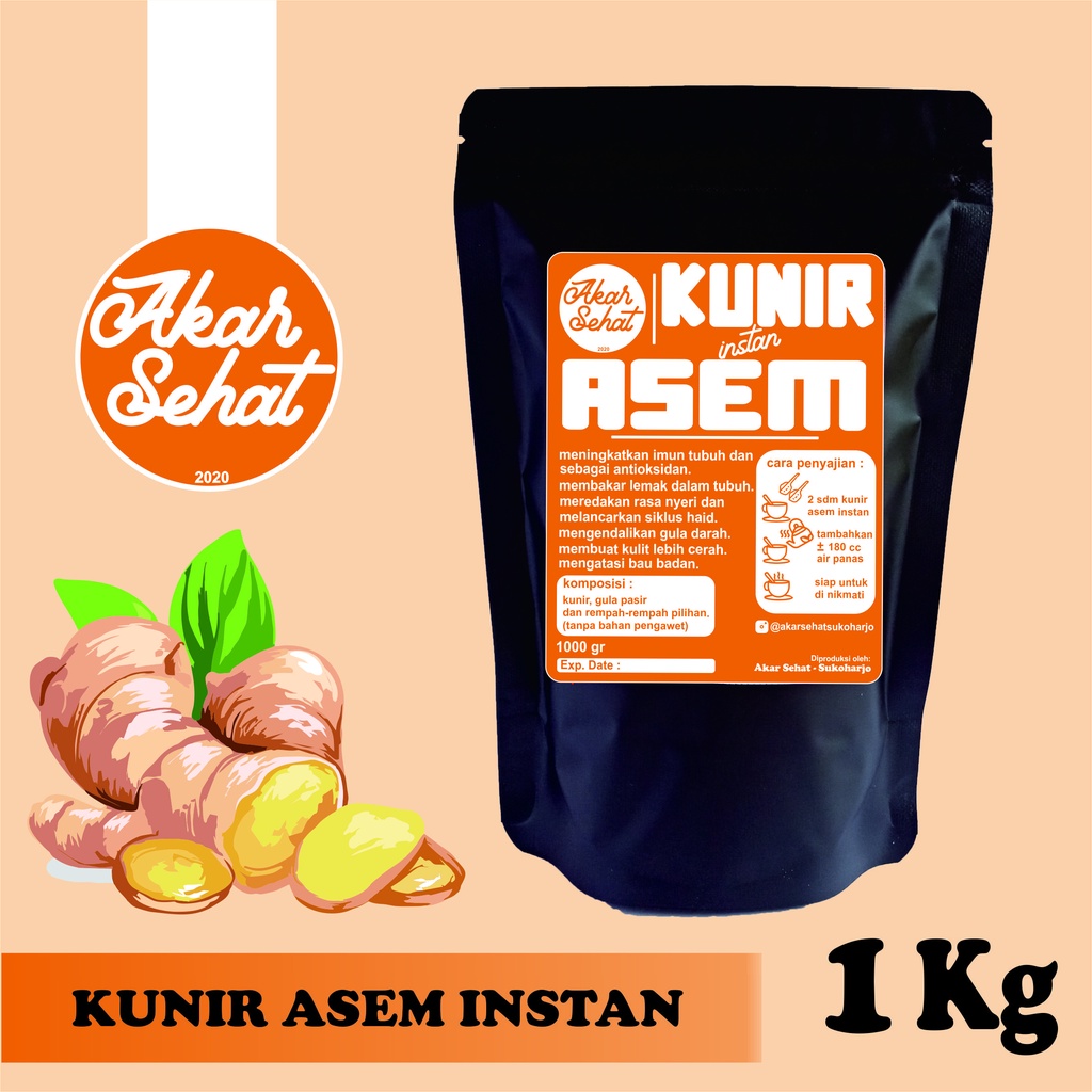 

KUNIR/KUNYIT ASEM INSTAN / BUBUK 1 Kg