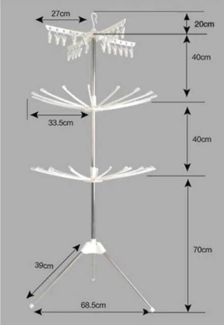 Jemuran menara jemuran baju - Foldable Hanger