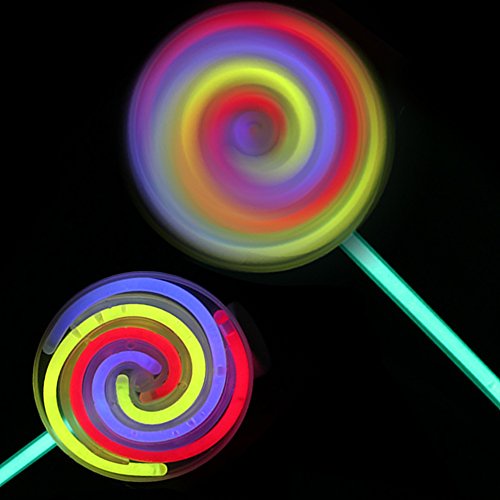 candy glow stick tongkat in the dark permen warna warni lolipop berwarna light party flashing lollipops viral
