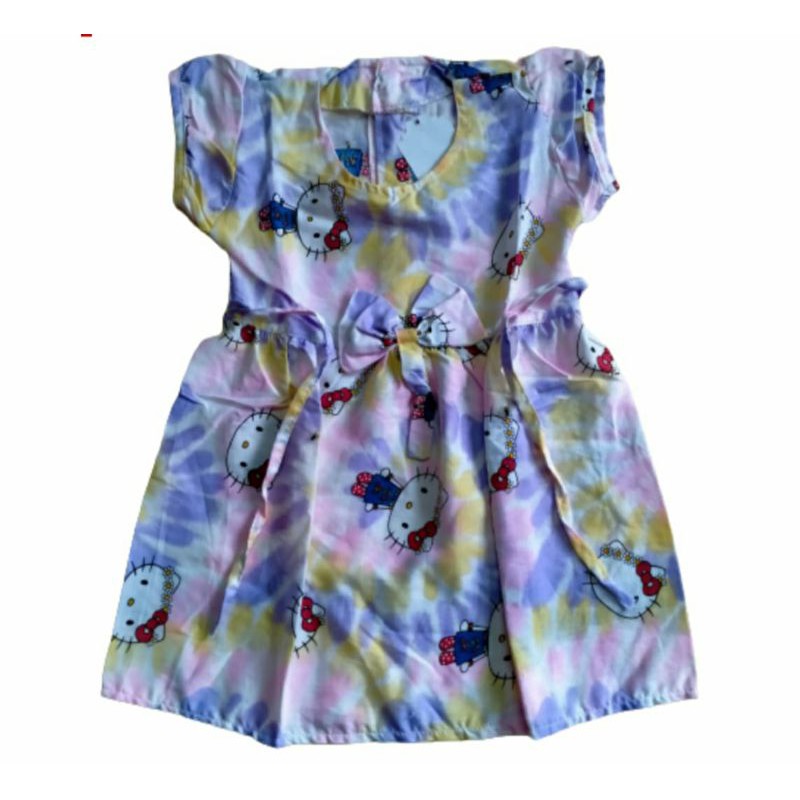 (COD)Dress Tie Dye Hello Kitty (2-6 th)