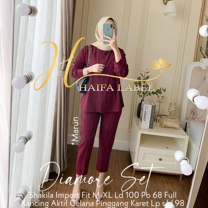 Diamore Set Piyama Shakila Import Haifa Label