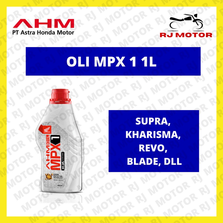 OLI MPX 1 AHM 1 LITER SUPRA KHARISMA REVO BLADE ASLI HONDA