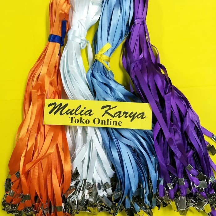 

Cuci Gudang Tali Name Tag / Tali Lanyard Taiwan Dengan Penjepit Besi Trendi